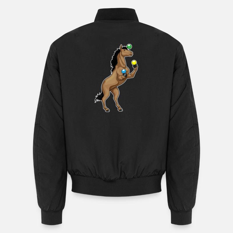 Jongleur de cheval - Bomber unisexe - noir