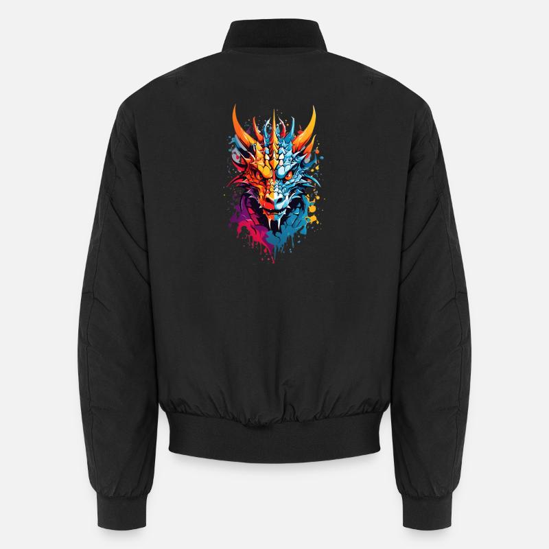 Coole Drache - Unisex Bomberjacke - Schwarz