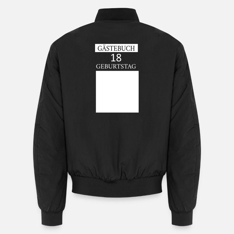 Gästebuch 18. Geburtstag Unisex Bomberjacke