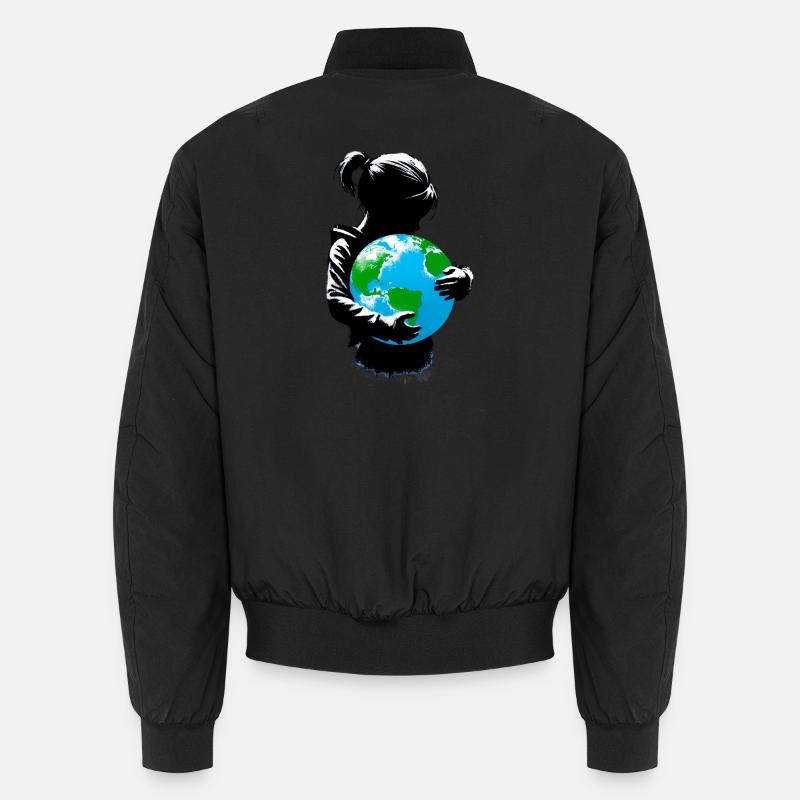 Planète Terre Bomber unisexe