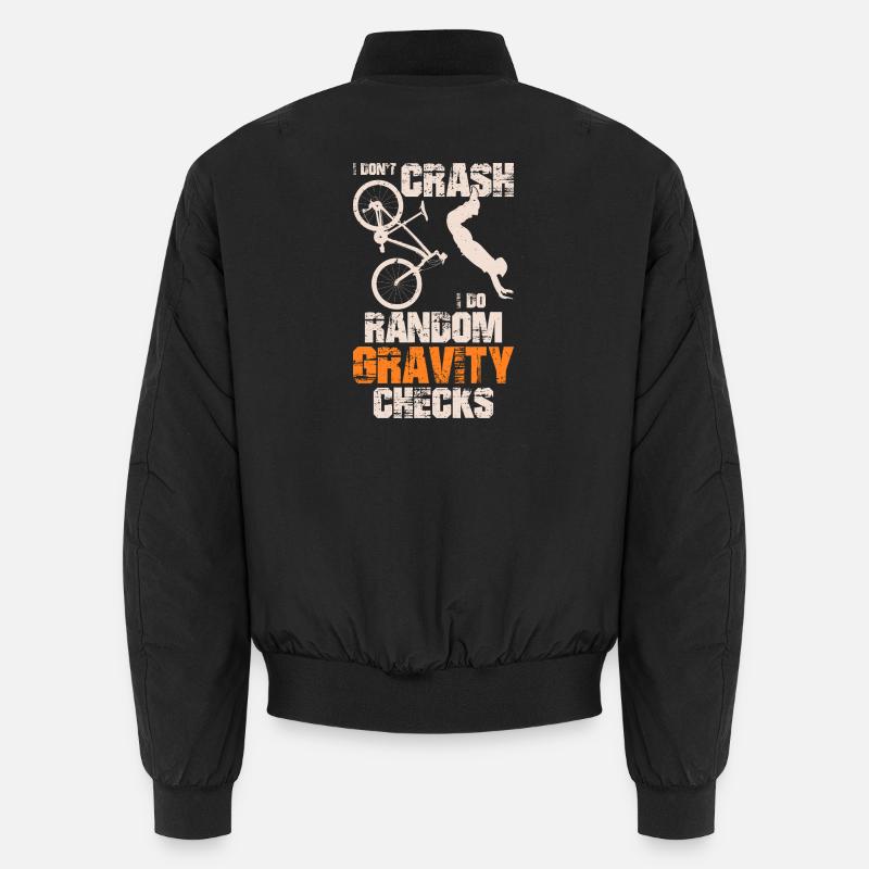 Random Gravity Checks BMX T-Stück - Unisex Bomberjacke - Schwarz