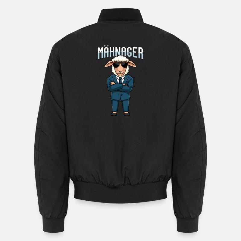 Sheep Manager Sheep Wool Sheep Mane Rodent Unisex Bomber Jacket