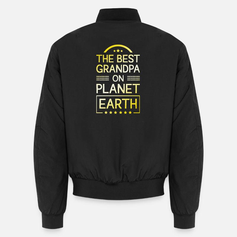 Bester Opa Spruch - Unisex Bomberjacke - Schwarz