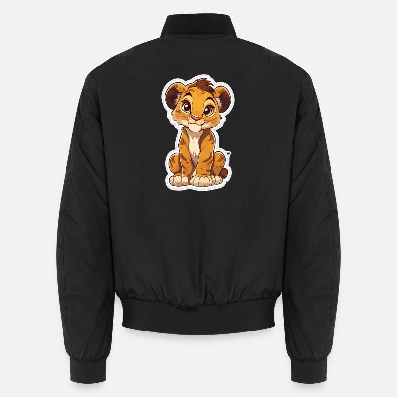 Lion - Unisex Bomber Jacket - black