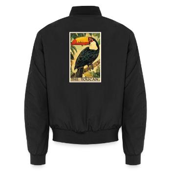 Toucans Toucan - Bomber unisexe - noir - Dos - AI Model Male 185 light (185cm)