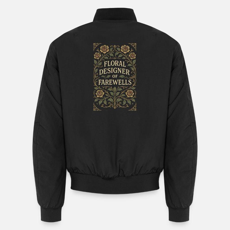 Funeral, Florist, Commemorative Arrangement, Sympathy Unisex Bomber Jacket