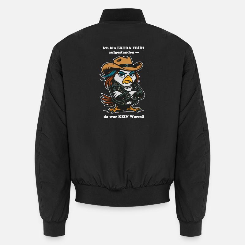Early Bird - Unisex Bomber Jacket - black