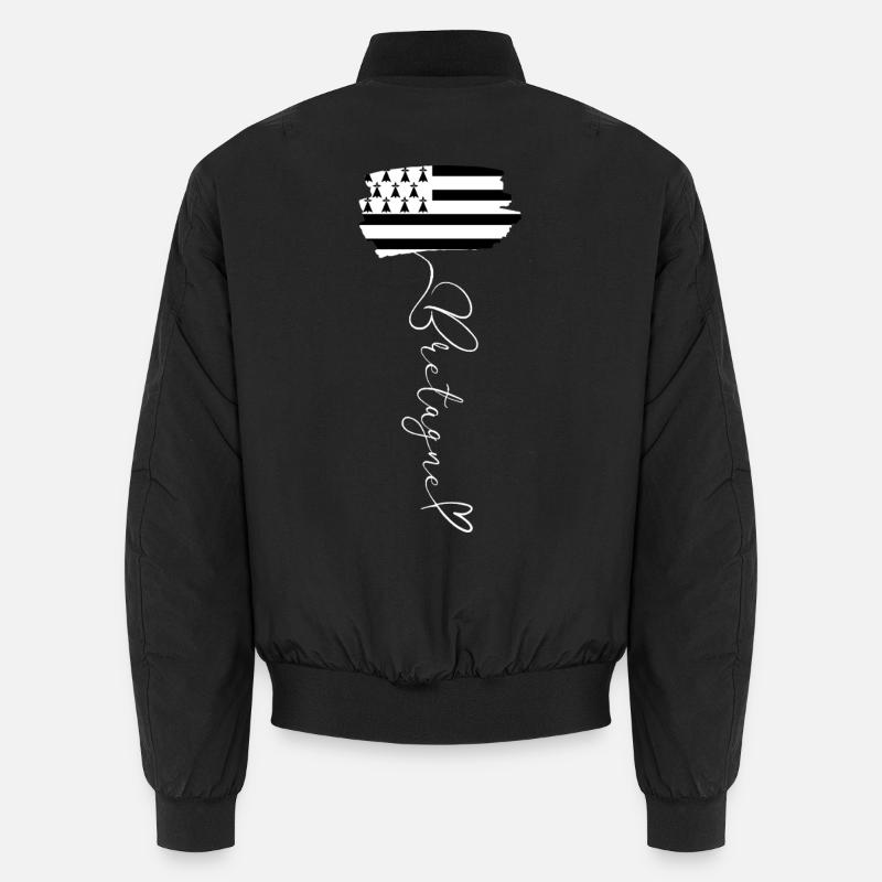 Breton flag Colors Brittany Pride emblem Unisex Bomber Jacket