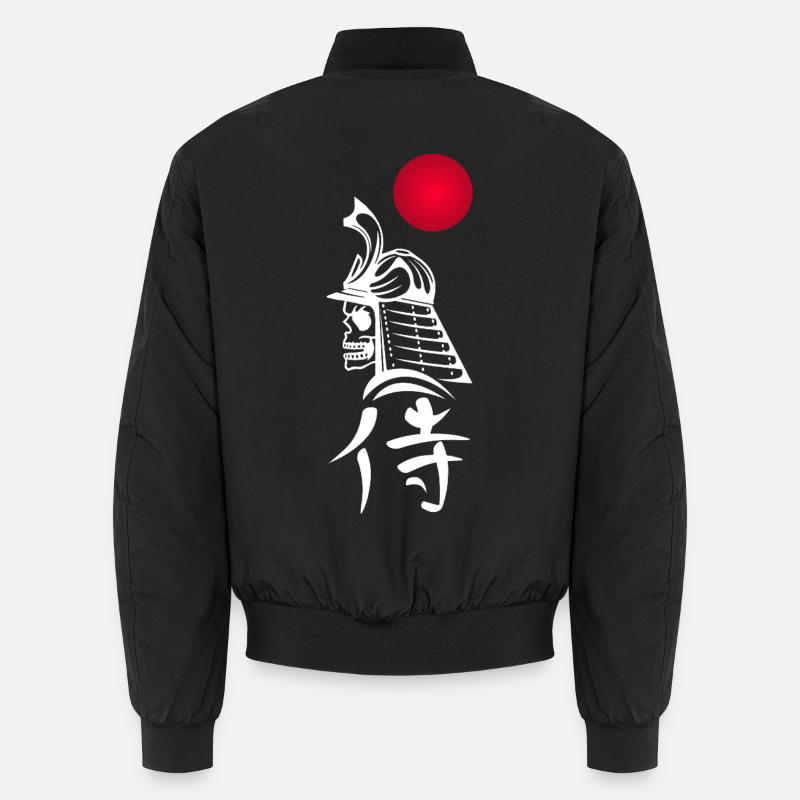 Samouraï blanc et soleil rouge - Bomber unisexe - noir