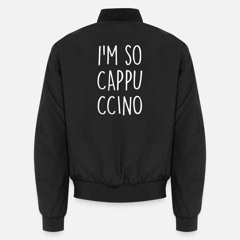 Cappuccino - Unisex Bomberjacke - Schwarz