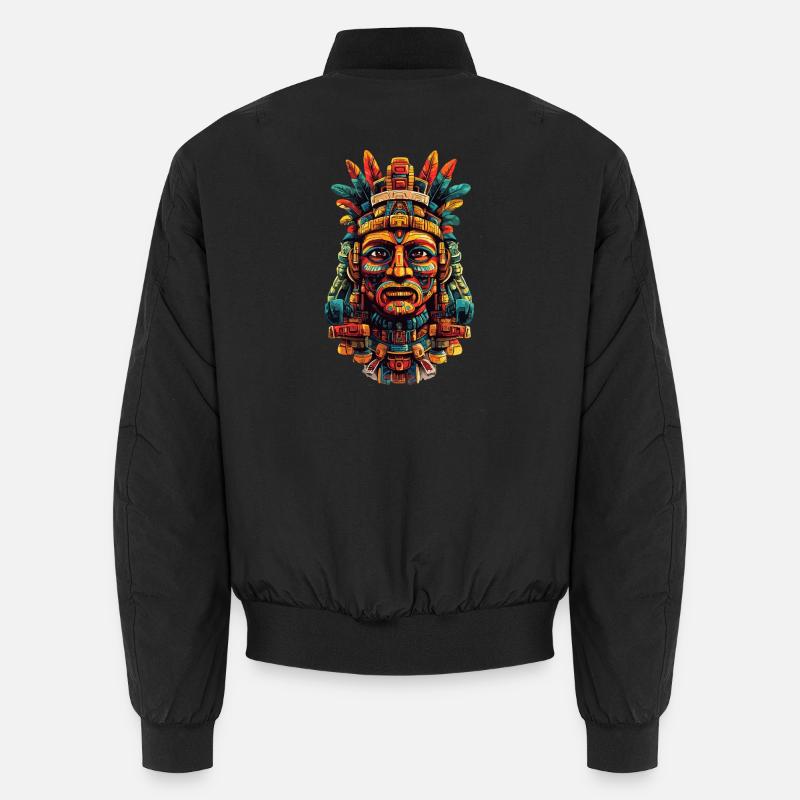Masque de plume aztèque Bomber unisexe