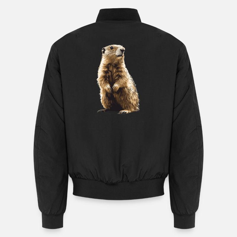 Marmots Groundhog - Unisex Bomber Jacket - black