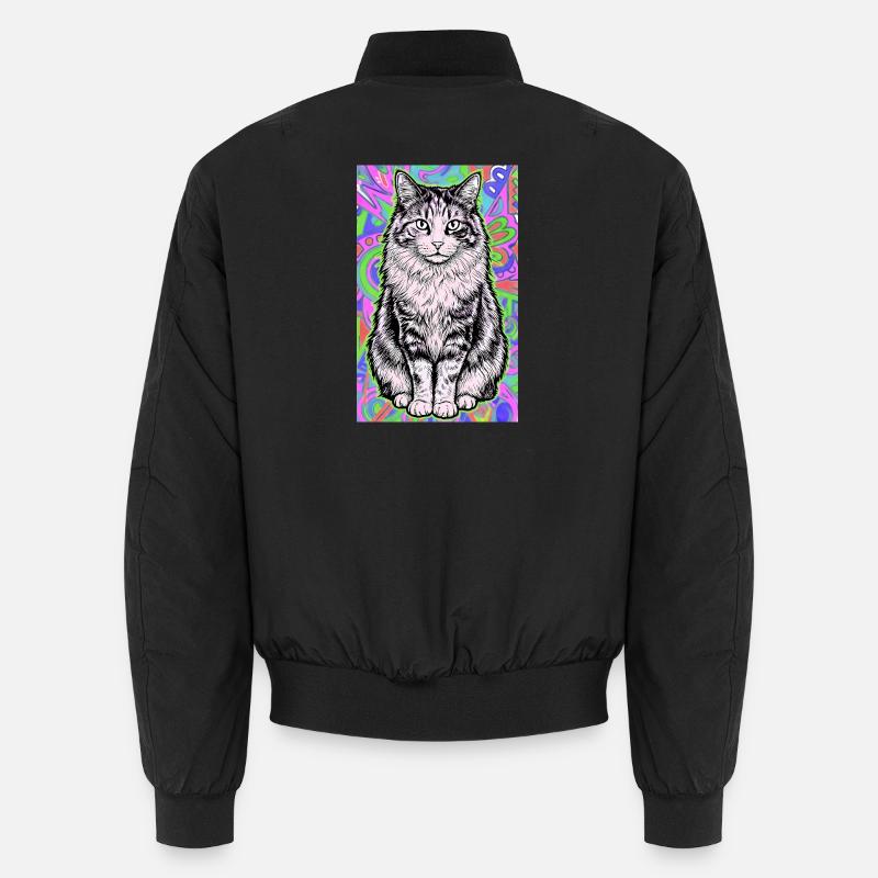 chat - Bomber unisexe - noir