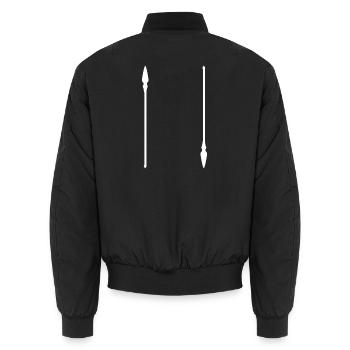 Speer-Silhouettenwappen - Unisex Bomberjacke - Schwarz - Hinten - AI Model Male 185 light (185cm)