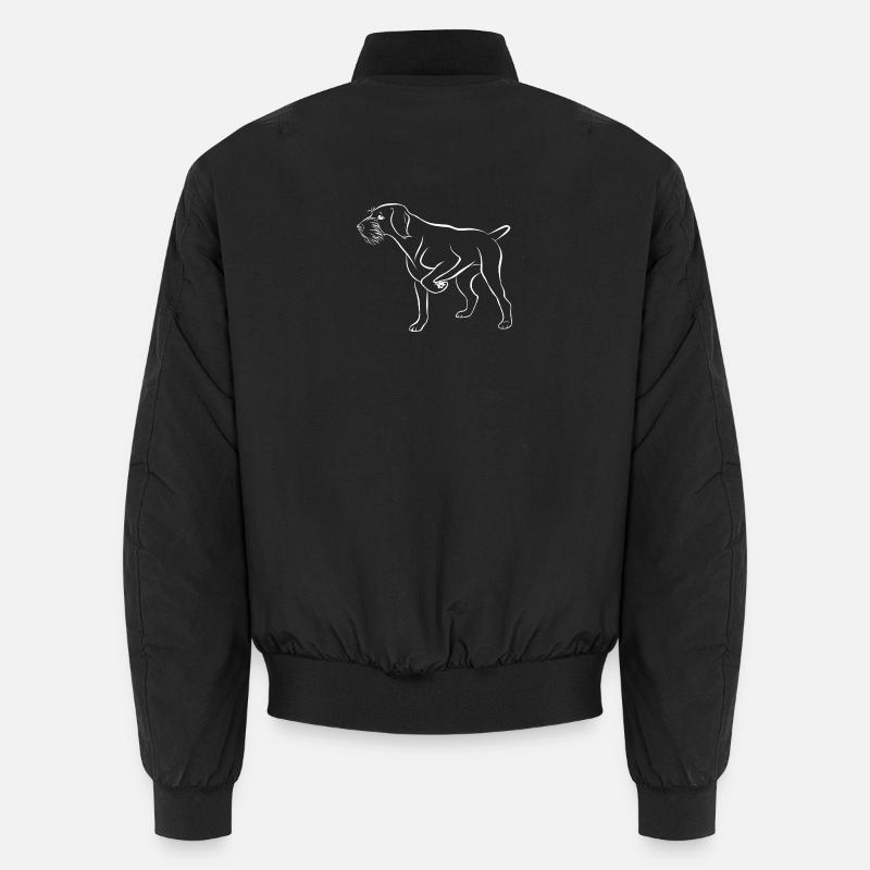 DT filaire blanc dessus - Bomber unisexe - noir