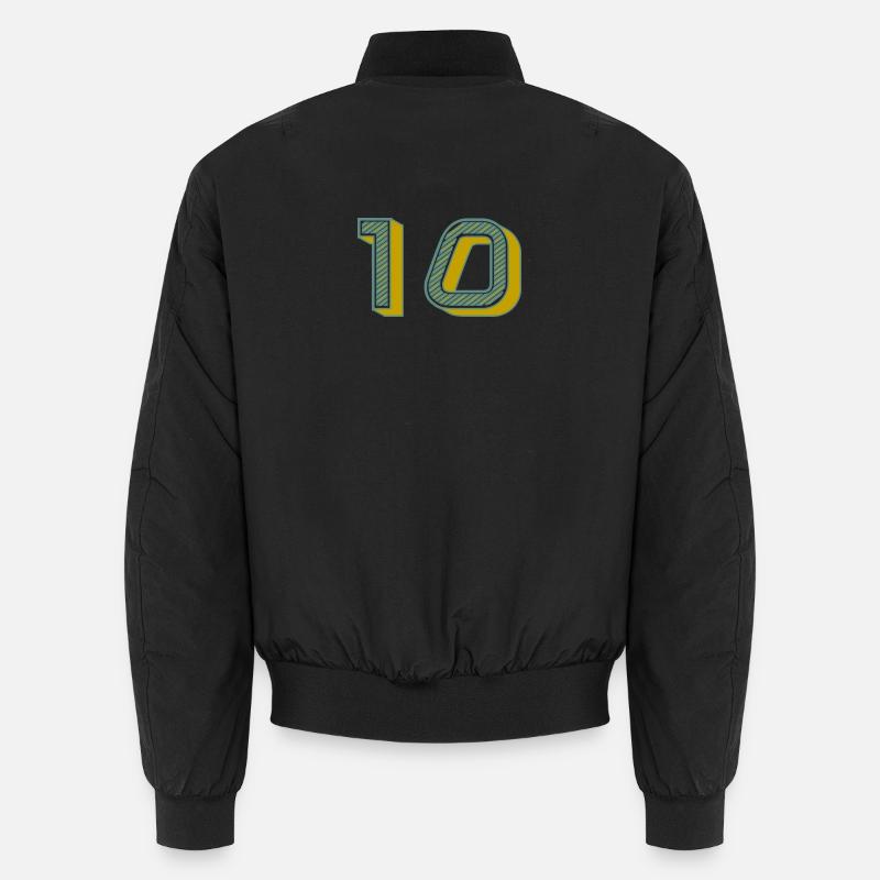 10. 10 YEARS. 10th ANNIVERSARY. 10 YEAR ANNIVERSARY. Unisex Bomber Jacket