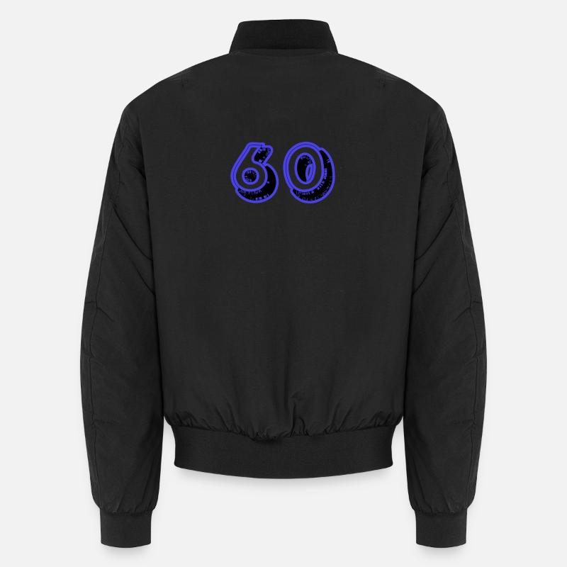 60. 60 YEARS. 60th ANNIVERSARY. 60TH BIRTHDAY. Unisex Bomber Jacket