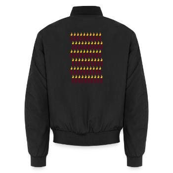 60. Geburtstag - Unisex Bomberjacke - Schwarz - Hinten - AI Model Male 185 light (185cm)