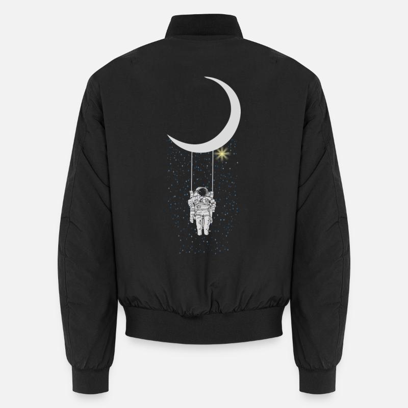 astronaute - Bomber unisexe - noir