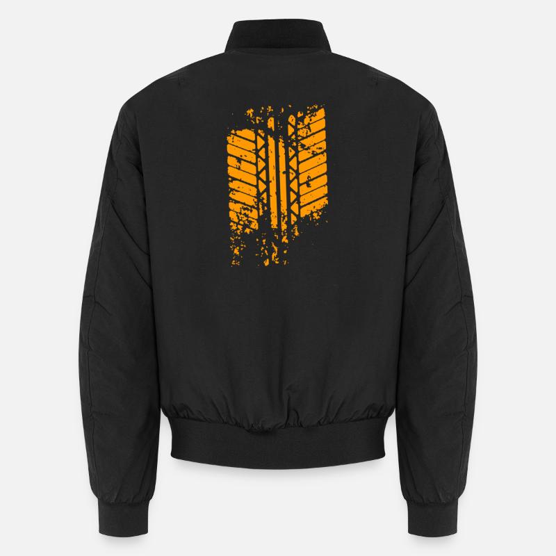 trace de pneu - Bomber unisexe - noir