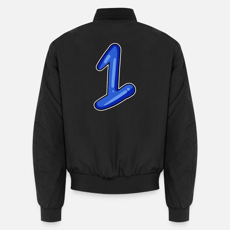 1 numéro bleu Bomber unisexe