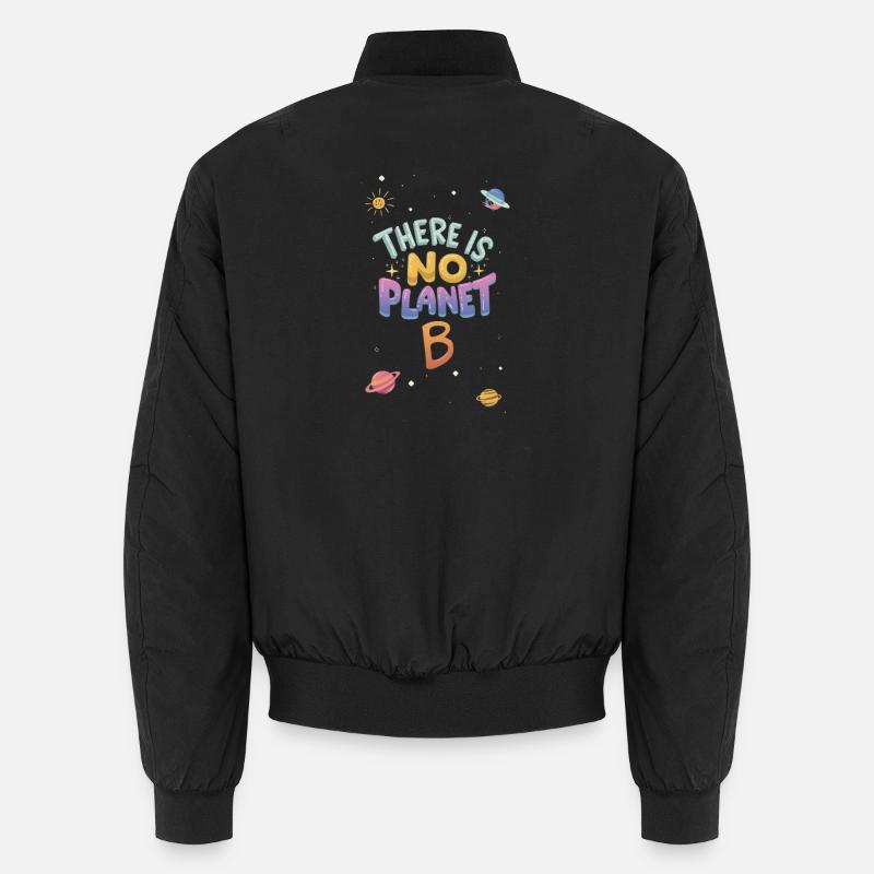 no planet b cosmic - Unisex Bomber Jacket - black