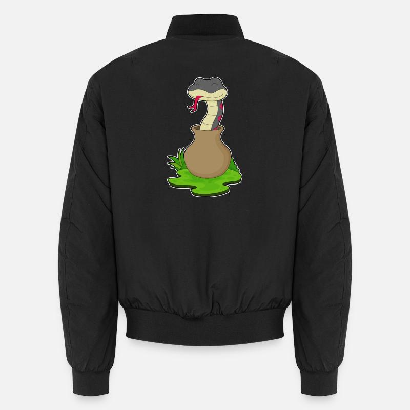 Vase Serpent - Bomber unisexe - noir
