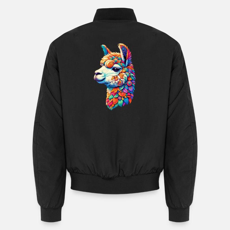 Alpaga - Bomber unisexe - noir