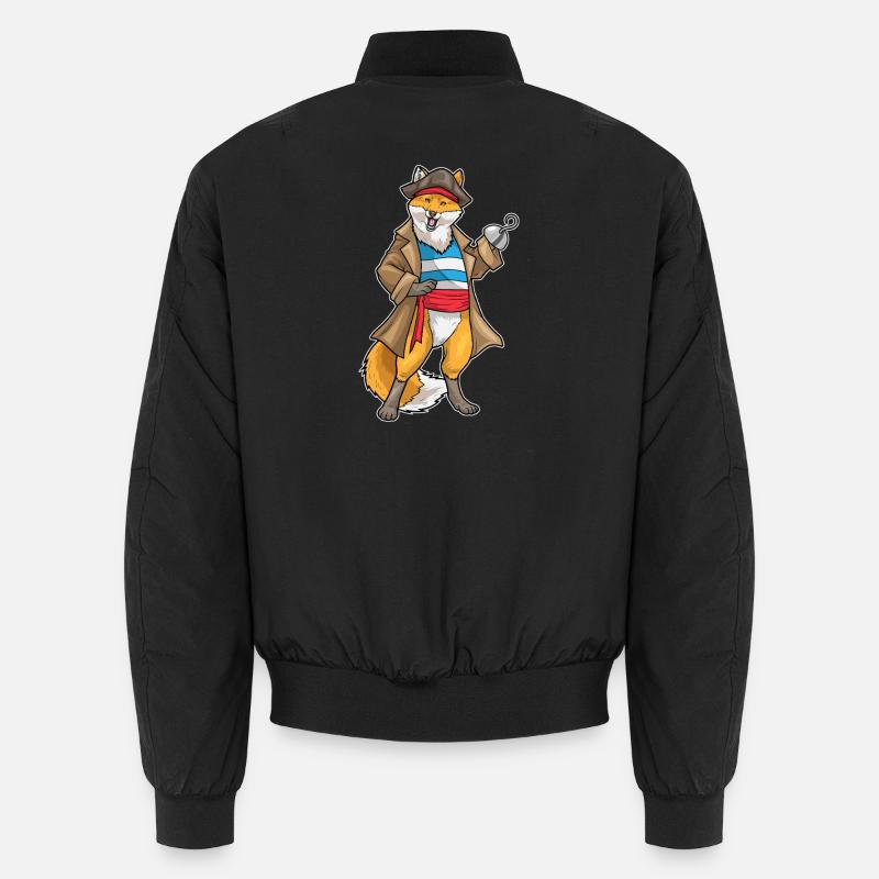 Fox Pirate Hook Hand Unisex Bomber Jacket