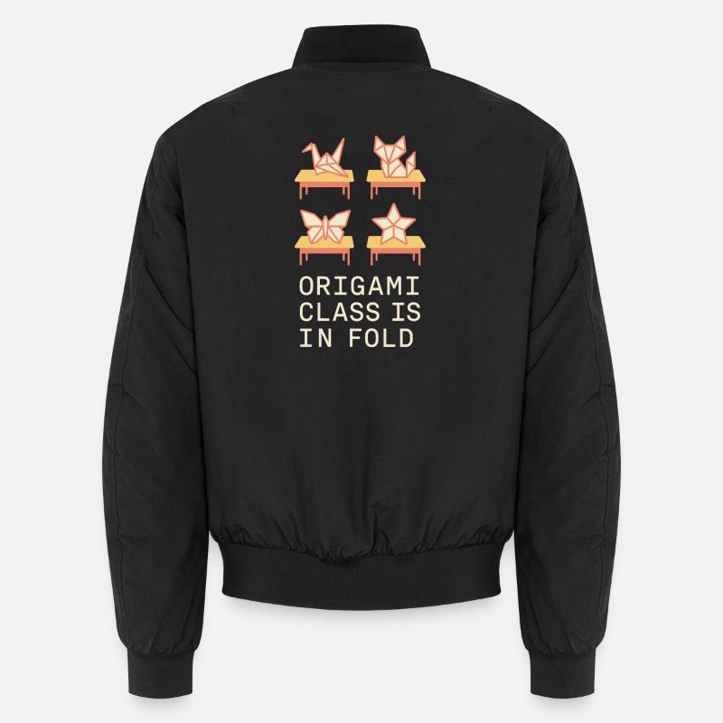 Origami Clubgeschenk Einerfalt Zu Einer Unisex Bomberjacke
