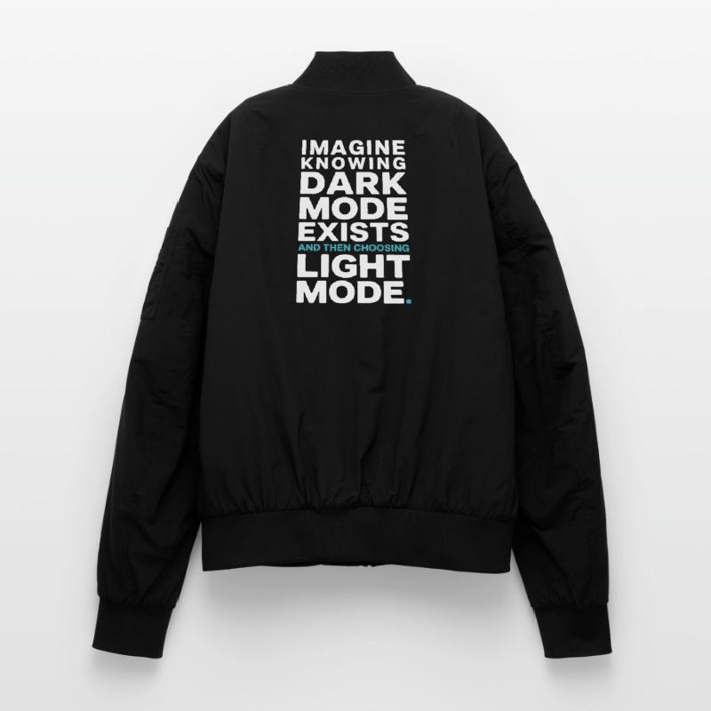 Le mode sombre existe Programmeur IT Nerd Coder Office Bomber unisexe