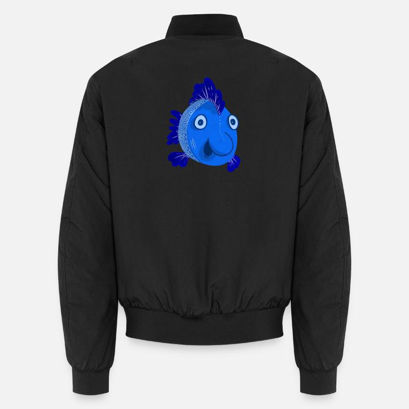 Poisson bleu Bomber unisexe