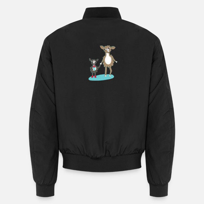 Lama Einschulung - Unisex Bomberjacke - Schwarz