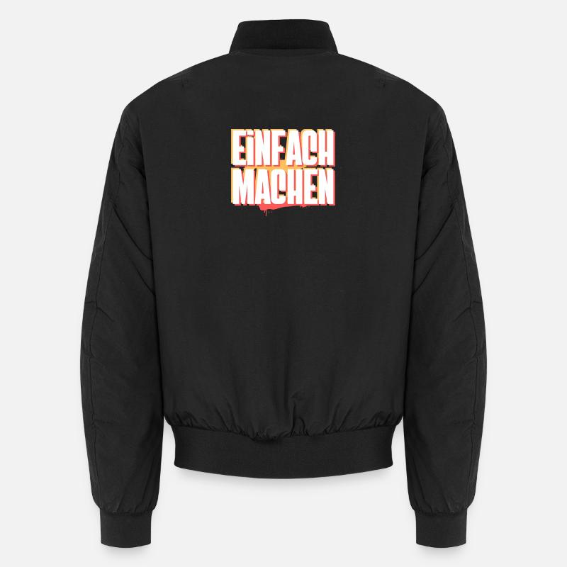 Einfach machen - Unisex Bomber Jacket - black