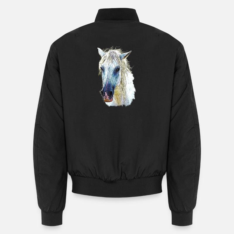 camarguepferd - Unisex Bomberjacke - Schwarz