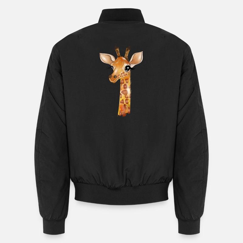 Dessin d'une girafe mignonne Bomber unisexe