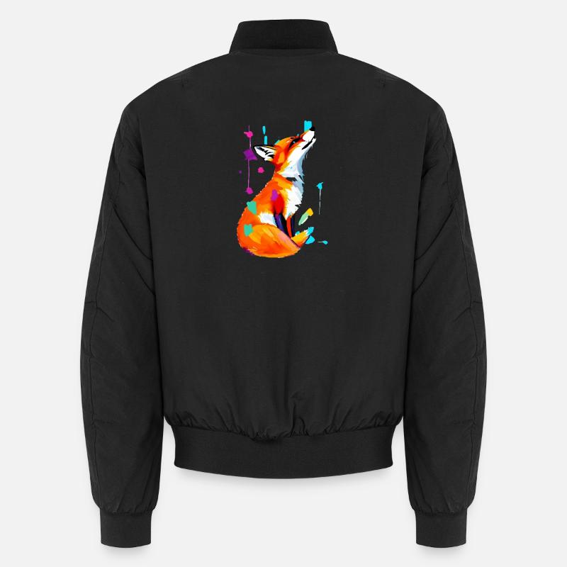 Renard de l’explosion de couleurs, Bomber unisexe
