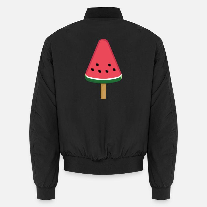 Wassermelonen-Eis am Stiel-Scheibe Unisex Bomberjacke