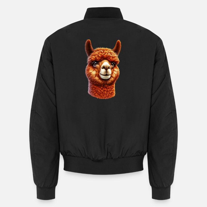 Alpaca - Unisex Bomber Jacket - black
