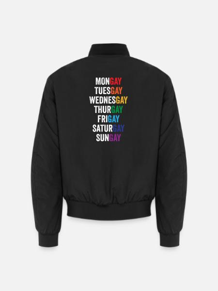 LGBT Pride Month - Mongay, Dienstag... - Unisex Bomberjacke - Schwarz
