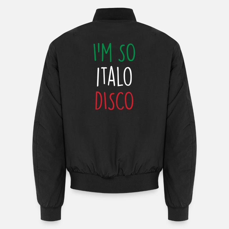 Italo Disco - Unisex Bomber Jacket - black