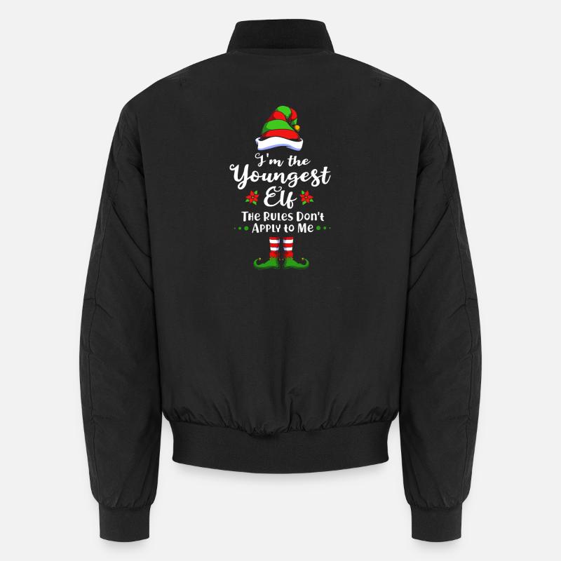 Elfe Elf Weihnachtsgeschenk Sohn Bruder Unisex Bomberjacke