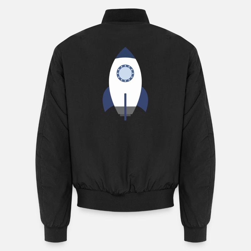 Espace fusée - Bomber unisexe - noir