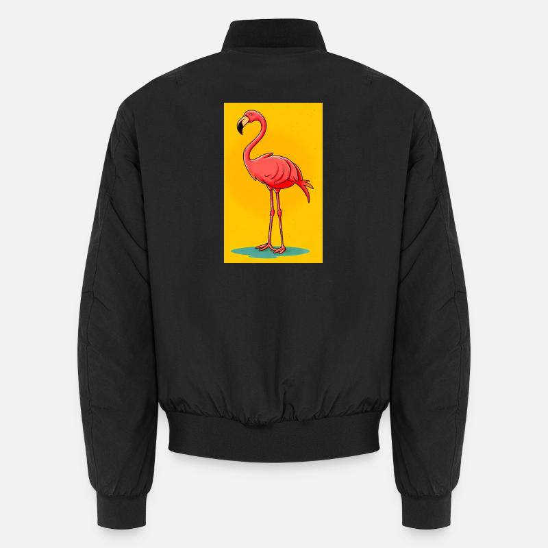 flamingo - Unisex Bomber Jacket - black