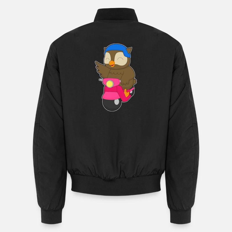 Owl Scooter Unisex Bomber Jacket