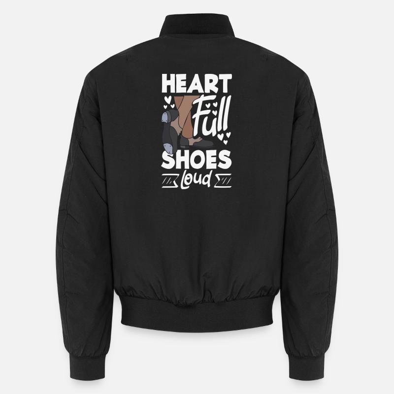 Stepptänzer, Steppschuhe, Tap Dance - Unisex Bomberjacke - Schwarz