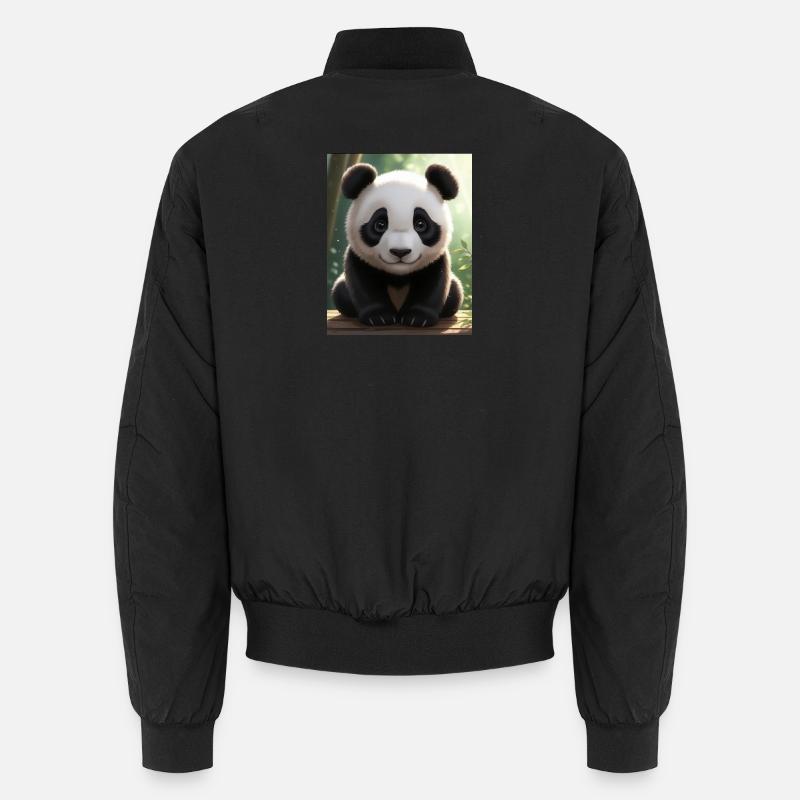 Panda Design Unisex Bomber Jacket