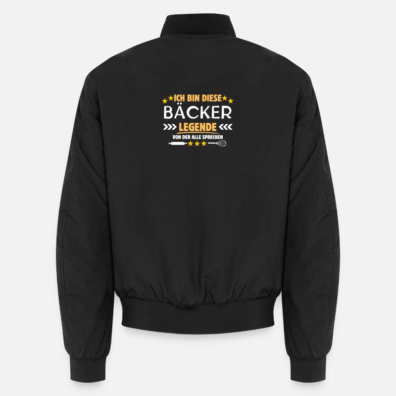 Bäcker Legende - Unisex Bomberjacke - Schwarz