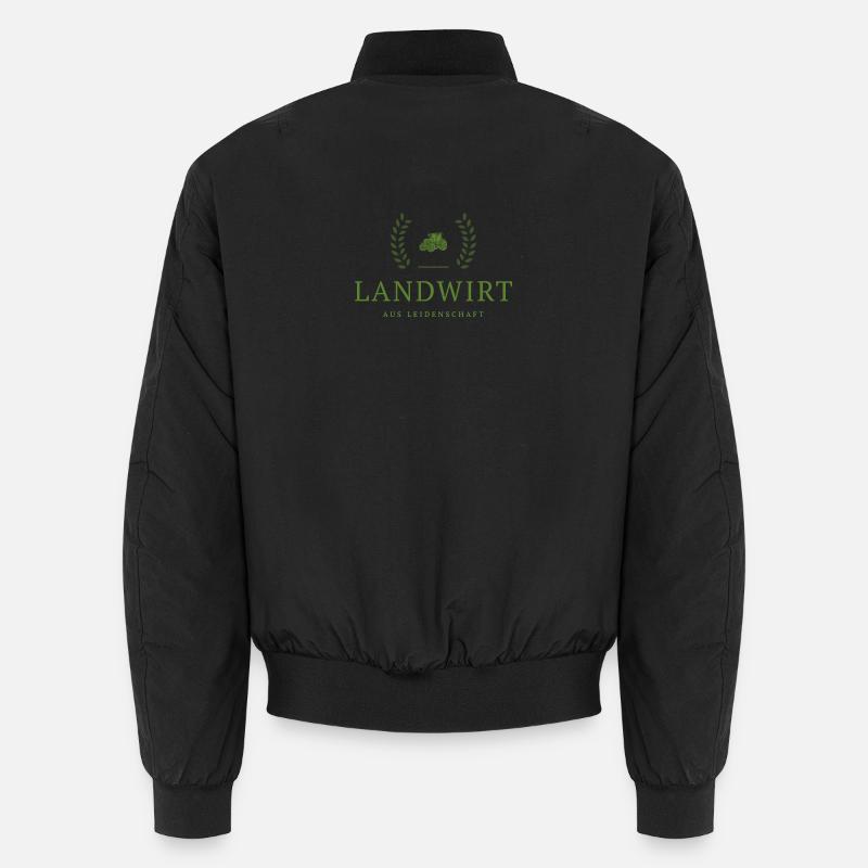Farmer Passion Emblem Unisex Bomber Jacket