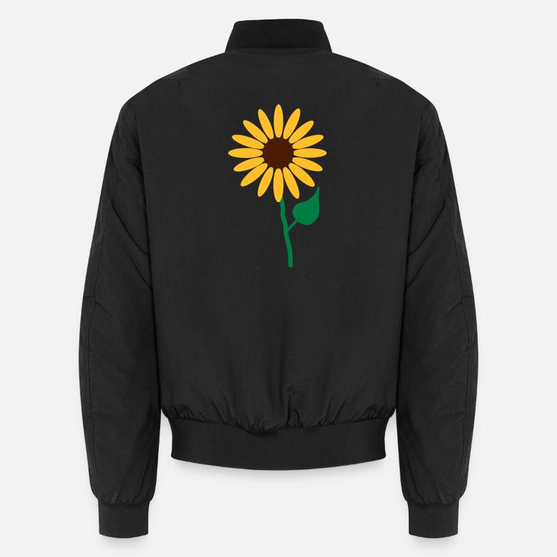 Blume - Unisex Bomberjacke - Schwarz